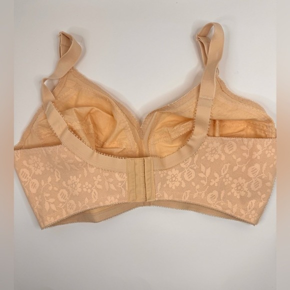 Playtex 18 Hour Ultimate Lift & Support Wireless Bra 4693 42DD Peach Floral NWT - Picture 4 of 7
